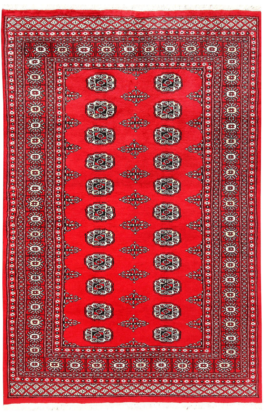 Red Bokhara 4' 5 x 6' 8 - No. 60682 - ALRUG Rug Store