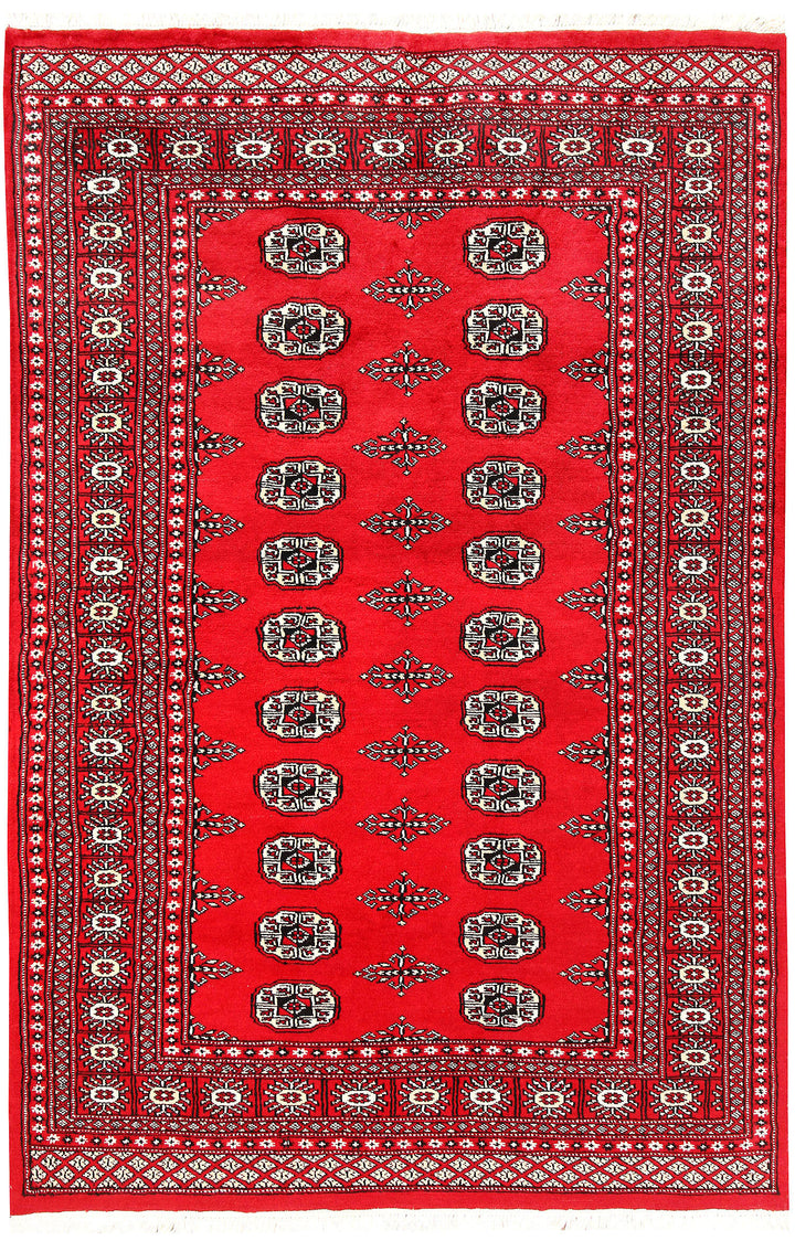 Red Bokhara 4' 5 x 6' 8 - No. 60682 - ALRUG Rug Store