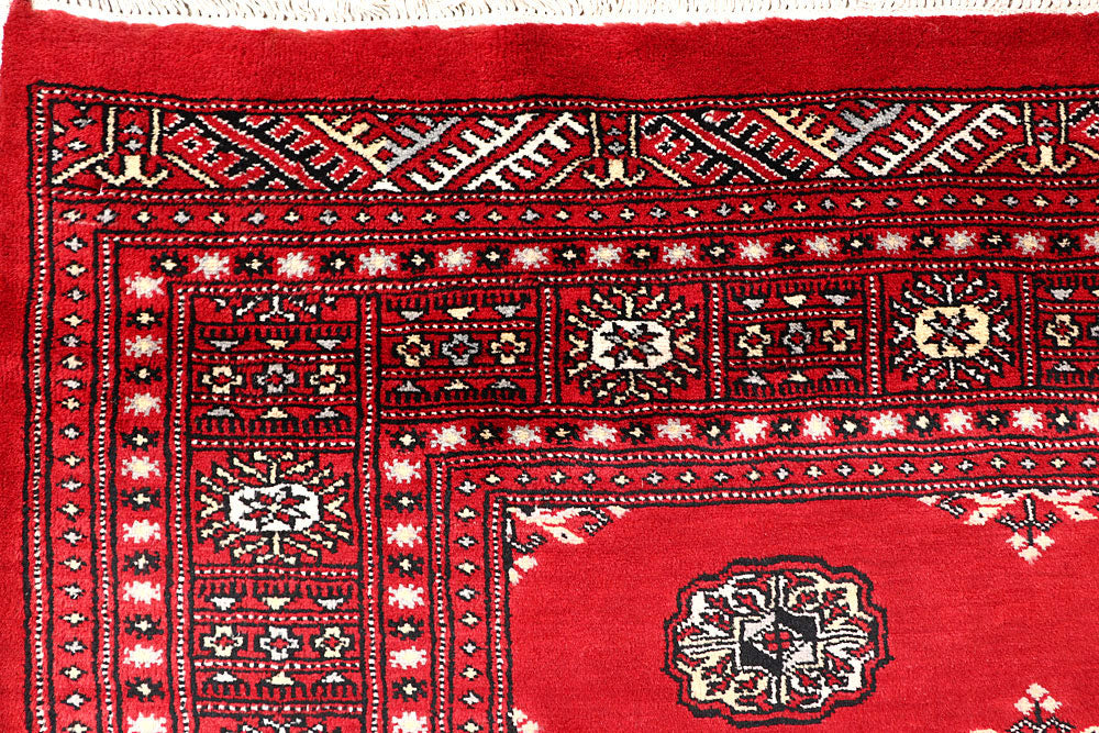 Red Bokhara 4' 7 x 7' 6 - No. 60684 - ALRUG Rug Store