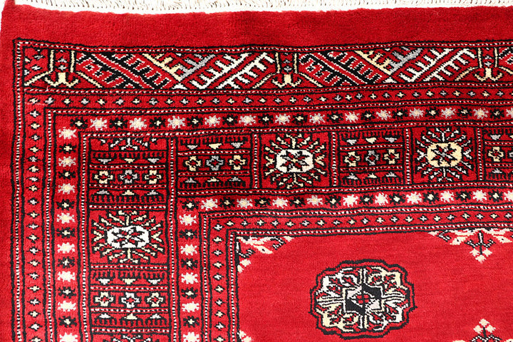Red Bokhara 4' 7 x 7' 6 - No. 60684 - ALRUG Rug Store