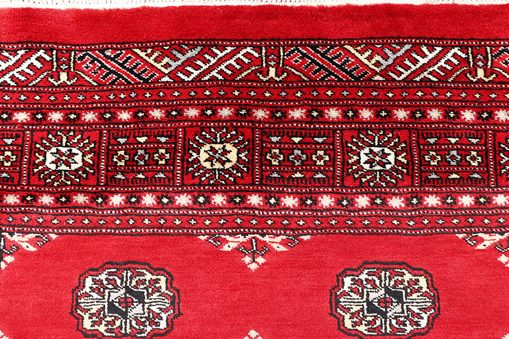 Red Bokhara 4' 7 x 7' 6 - No. 60684 - ALRUG Rug Store