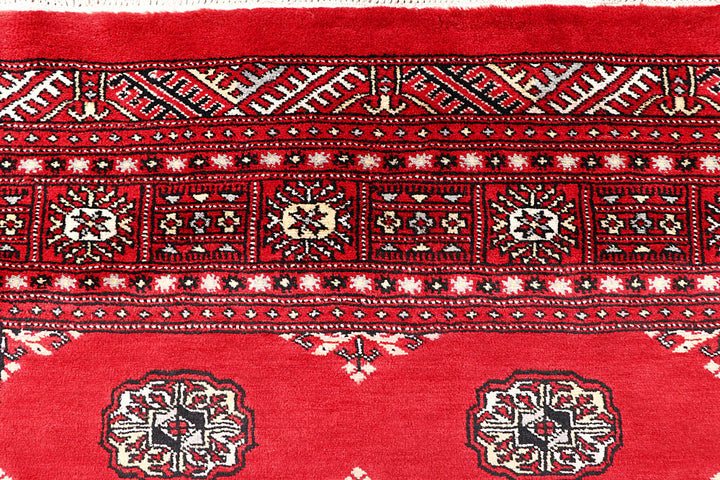 Red Bokhara 4' 7 x 7' 6 - No. 60684 - ALRUG Rug Store