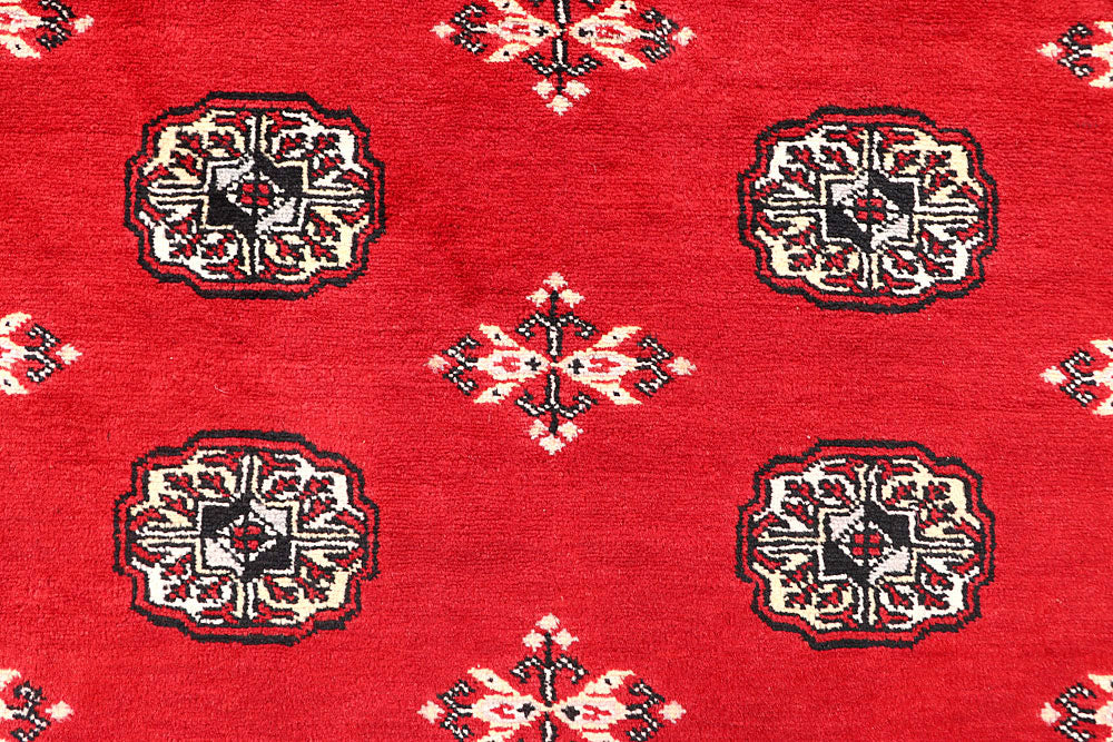Red Bokhara 4' 7 x 7' 6 - No. 60684 - ALRUG Rug Store