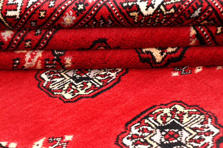 Red Bokhara 4' 7 x 7' 6 - No. 60684 - ALRUG Rug Store