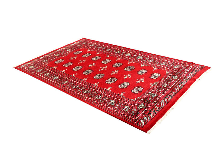 Red Bokhara 4' 7 x 7' 6 - No. 60684 - ALRUG Rug Store