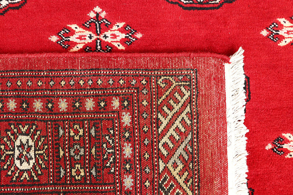 Red Bokhara 4' 7 x 7' 6 - No. 60684 - ALRUG Rug Store