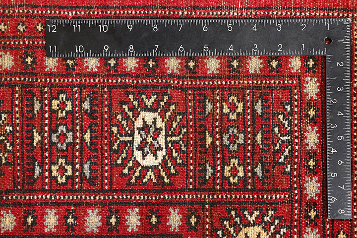 Red Bokhara 4' 7 x 7' 6 - No. 60684 - ALRUG Rug Store