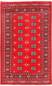 Red Bokhara 4' 7 x 7' 6 - No. 60684 - ALRUG Rug Store