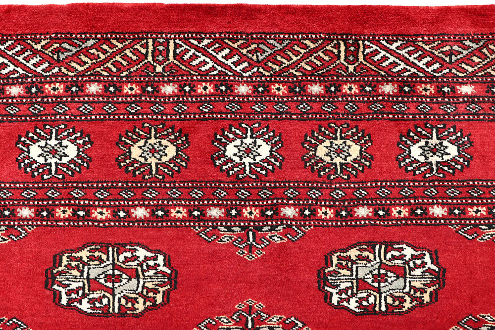 Red Bokhara 4' 6 x 6' 4 - No. 60686 - ALRUG Rug Store