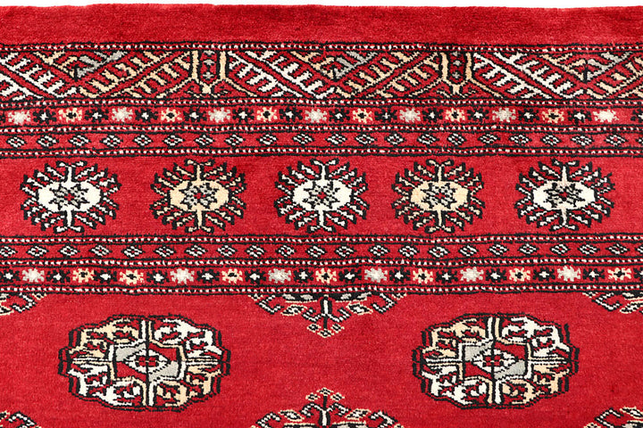 Red Bokhara 4' 6 x 6' 4 - No. 60686 - ALRUG Rug Store