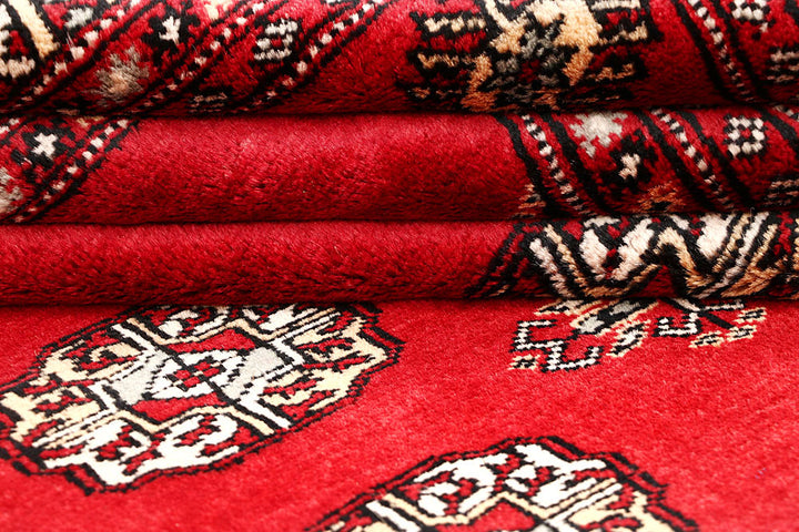 Red Bokhara 4' 6 x 6' 4 - No. 60686 - ALRUG Rug Store
