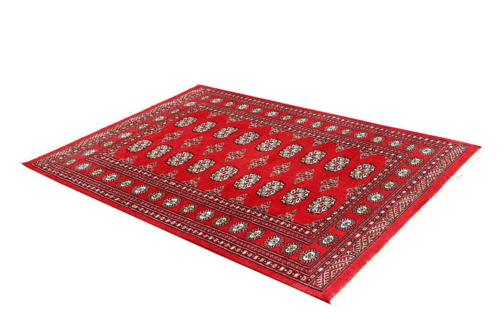 Red Bokhara 4' 6 x 6' 4 - No. 60686 - ALRUG Rug Store
