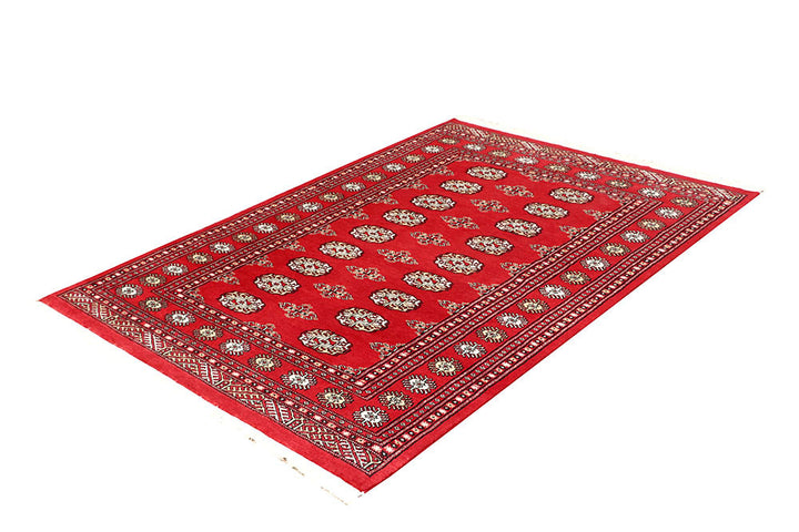 Red Bokhara 4' 6 x 6' 4 - No. 60686 - ALRUG Rug Store