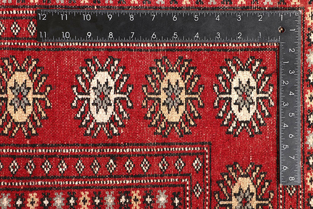 Red Bokhara 4' 6 x 6' 4 - No. 60686 - ALRUG Rug Store