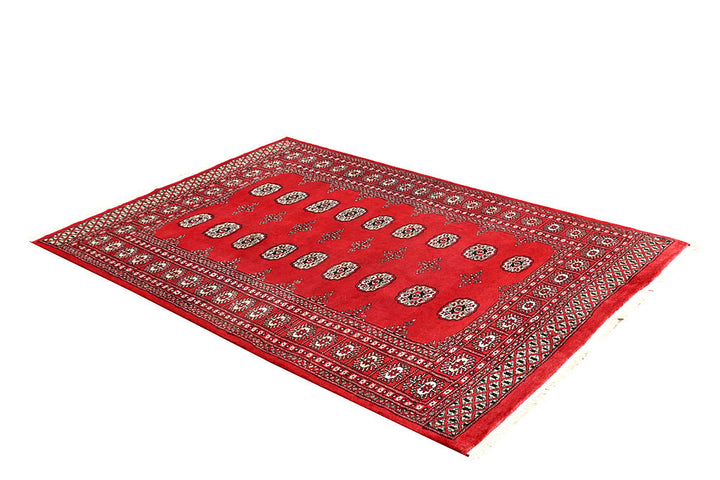 Red Bokhara 4' 5 x 6' 7 - No. 60690 - ALRUG Rug Store