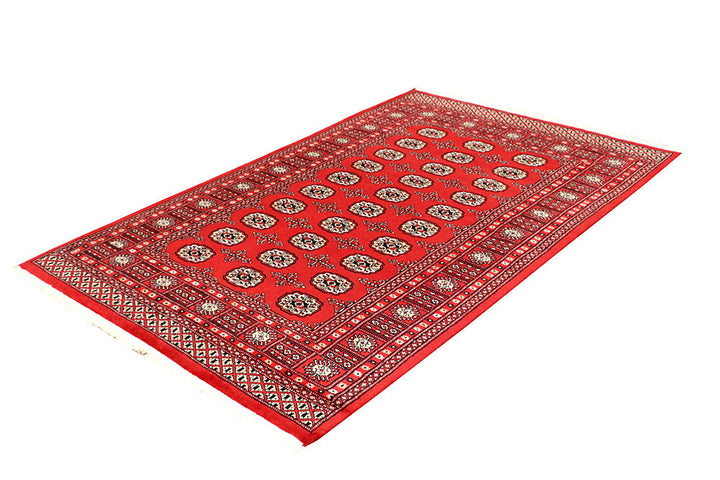 Red Bokhara 4' 6 x 7' 2 - No. 60693 - ALRUG Rug Store