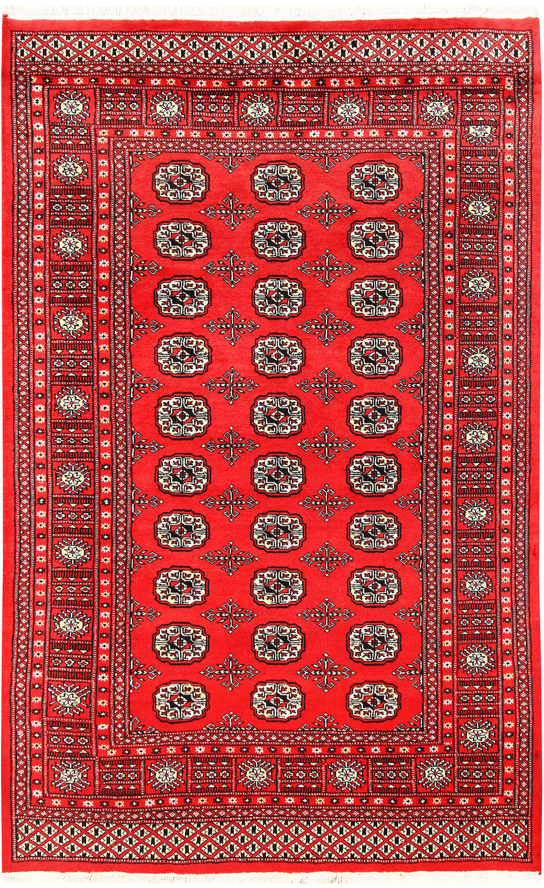 Red Bokhara 4' 6 x 7' 2 - No. 60693 - ALRUG Rug Store