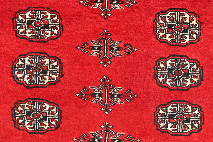 Red Bokhara 4' 5 x 6' 4 - No. 60698 - ALRUG Rug Store