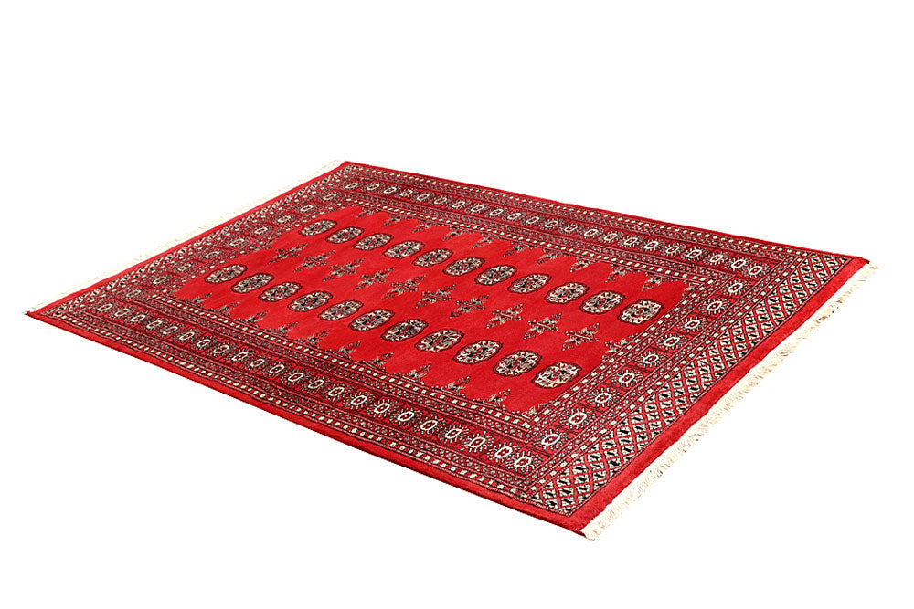 Red Bokhara 4' 5 x 6' 4 - No. 60698 - ALRUG Rug Store