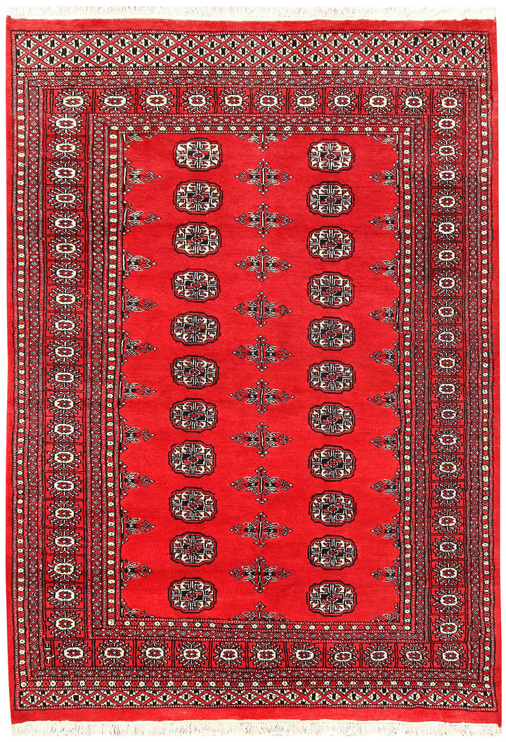 Red Bokhara 4' 5 x 6' 4 - No. 60698 - ALRUG Rug Store