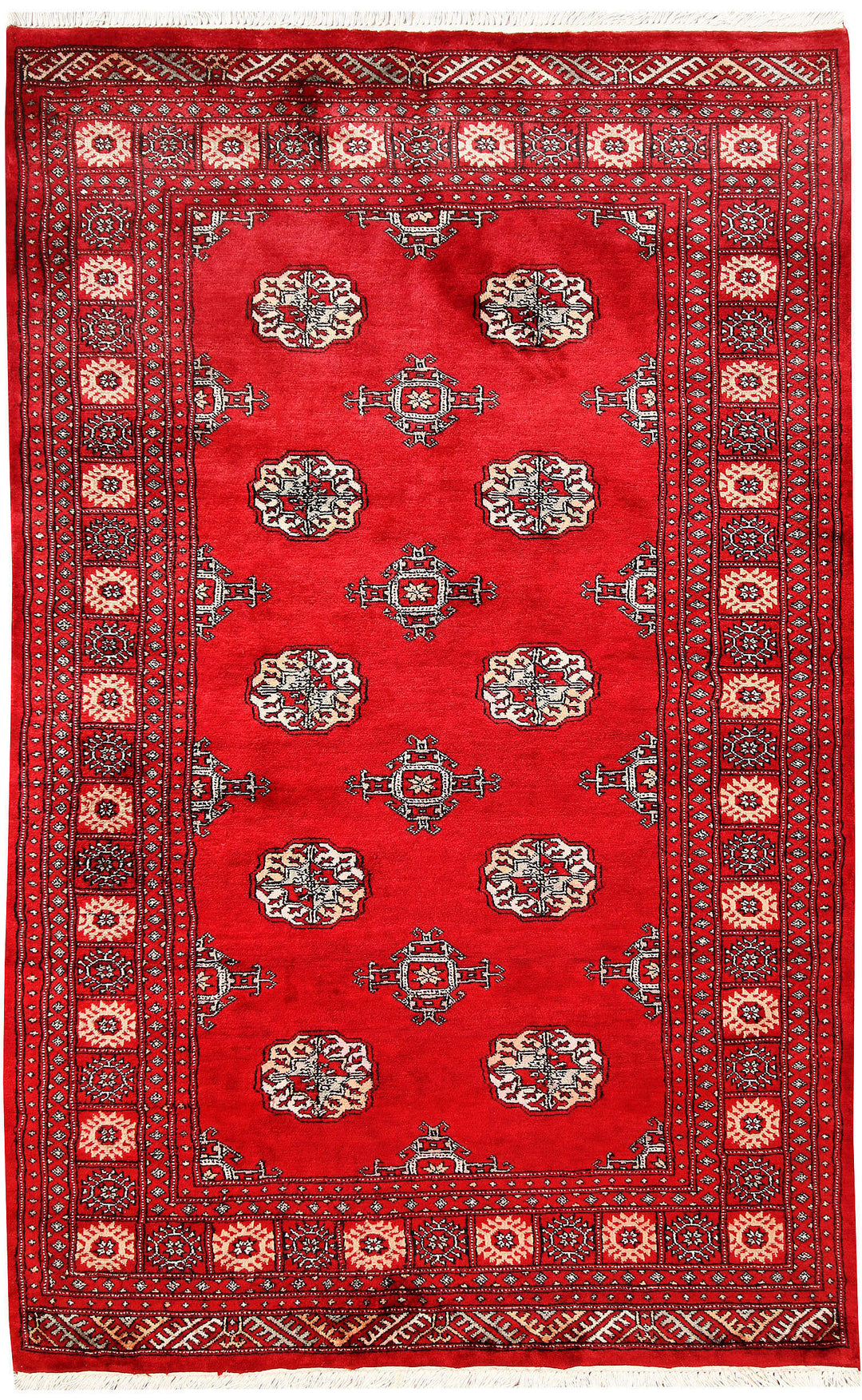 Firebrick Bokhara 4' 6 x 7' 1 - No. 60701 - ALRUG Rug Store