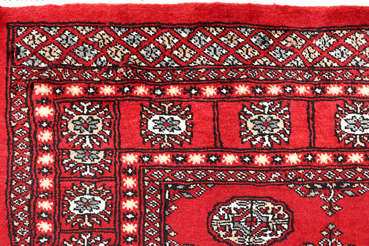 Red Bokhara 4' 6 x 6' 7 - No. 60705 - ALRUG Rug Store
