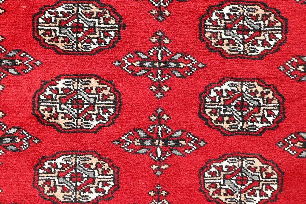 Red Bokhara 4' 6 x 6' 7 - No. 60705 - ALRUG Rug Store