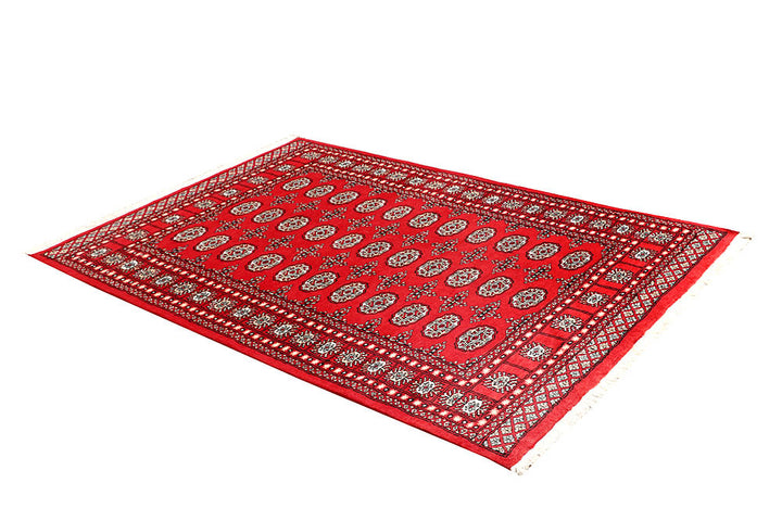 Red Bokhara 4' 6 x 6' 7 - No. 60705 - ALRUG Rug Store