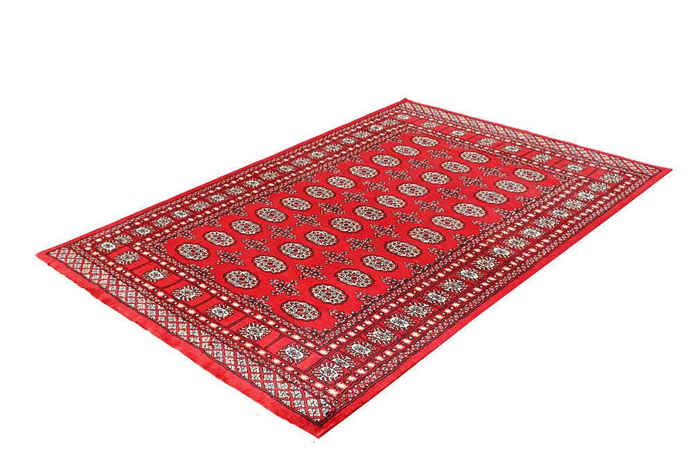 Red Bokhara 4' 6 x 6' 7 - No. 60705 - ALRUG Rug Store