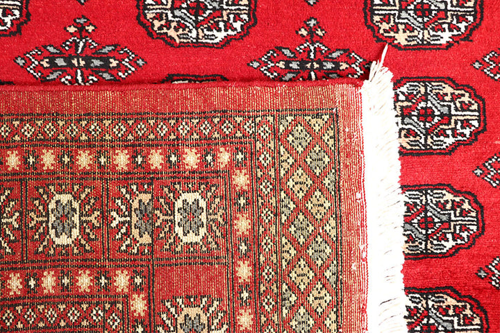 Red Bokhara 4' 6 x 6' 7 - No. 60705 - ALRUG Rug Store