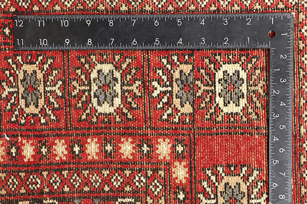 Red Bokhara 4' 6 x 6' 7 - No. 60705 - ALRUG Rug Store