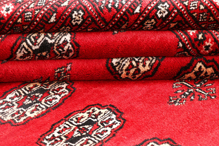 Red Bokhara 4' 6 x 6' 6 - No. 60711 - ALRUG Rug Store