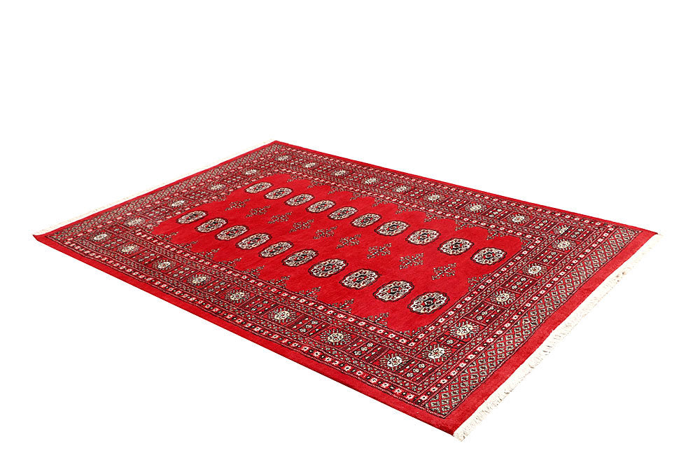 Red Bokhara 4' 6 x 6' 6 - No. 60711 - ALRUG Rug Store