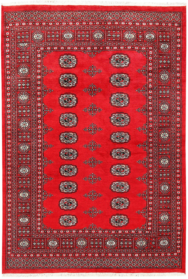 Red Bokhara 4' 6 x 6' 6 - No. 60711 - ALRUG Rug Store