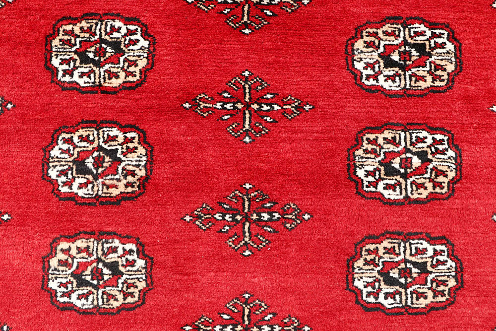 Red Bokhara 4' 6 x 6' 9 - No. 60712 - ALRUG Rug Store