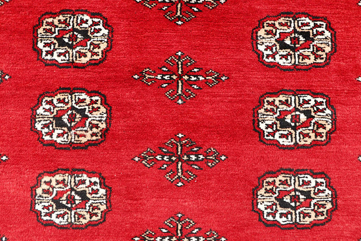 Red Bokhara 4' 6 x 6' 9 - No. 60712 - ALRUG Rug Store