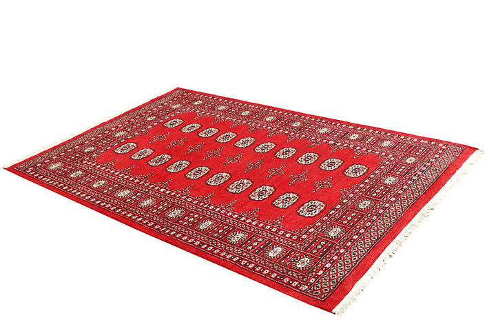 Red Bokhara 4' 6 x 6' 9 - No. 60712 - ALRUG Rug Store