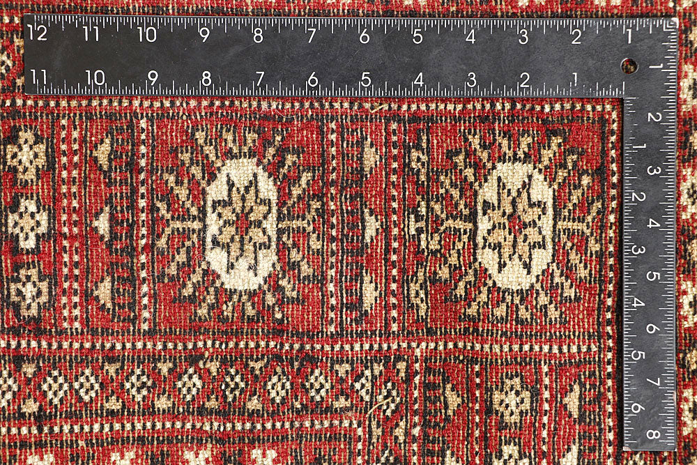 Red Bokhara 4' 6 x 6' 9 - No. 60712 - ALRUG Rug Store