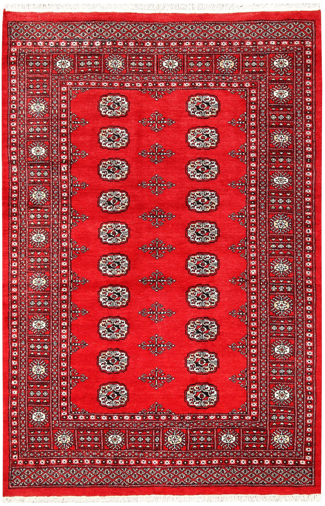 Red Bokhara 4' 6 x 6' 9 - No. 60712 - ALRUG Rug Store