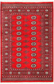 Red Bokhara 4' 6 x 6' 9 - No. 60712 - ALRUG Rug Store