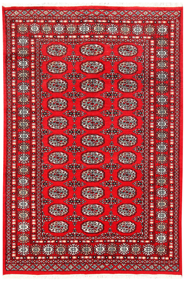 Red Bokhara 4'  4" x 6'  6" - No. QA53781