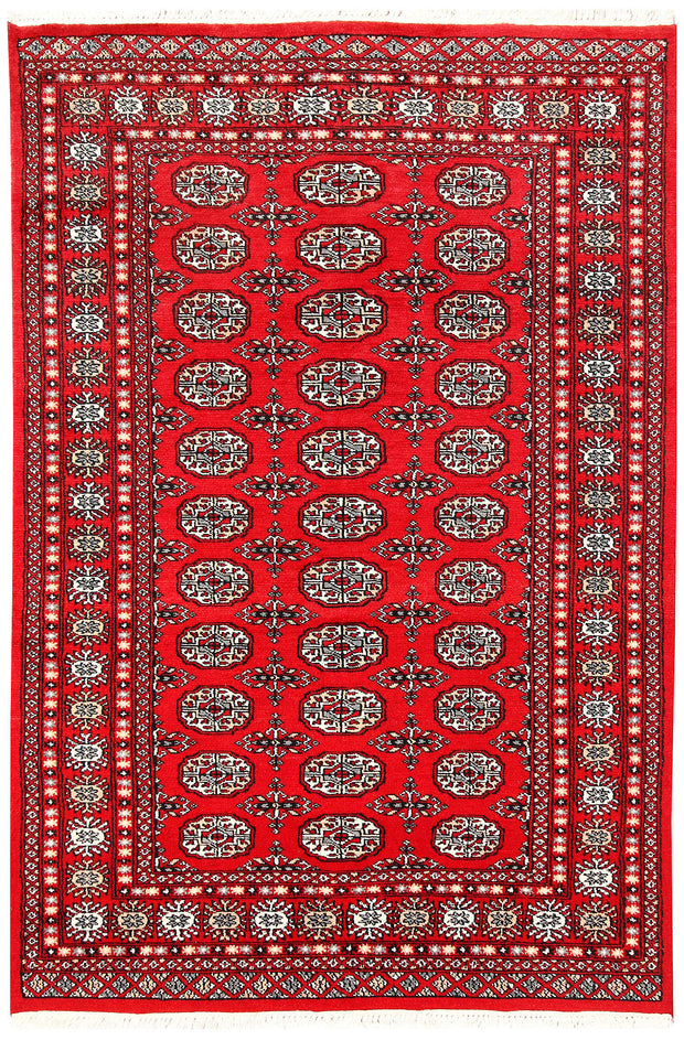 Red Bokhara 4'  4" x 6'  6" - No. QA53781