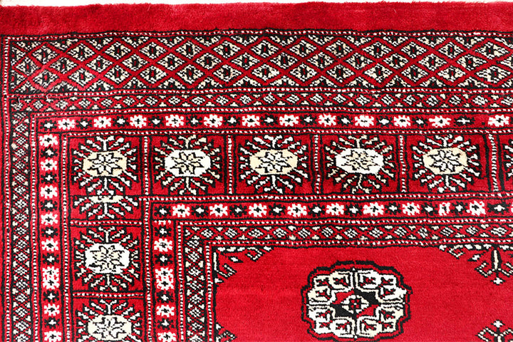 Red Bokhara 4' 7 x 7' 1 - No. 60715 - ALRUG Rug Store