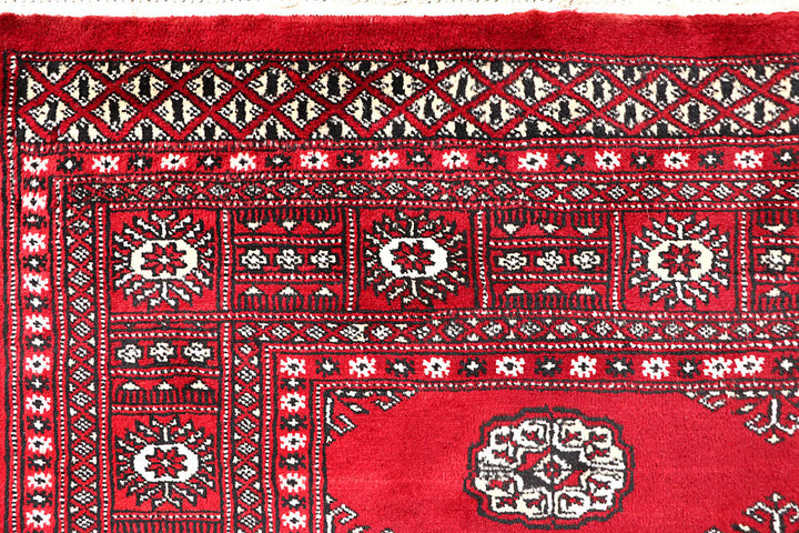 Red Bokhara 4' 6 x 6' 8 - No. 60716 - ALRUG Rug Store