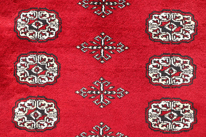 Red Bokhara 4' 6 x 6' 8 - No. 60716 - ALRUG Rug Store