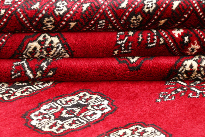 Red Bokhara 4' 6 x 6' 8 - No. 60716 - ALRUG Rug Store