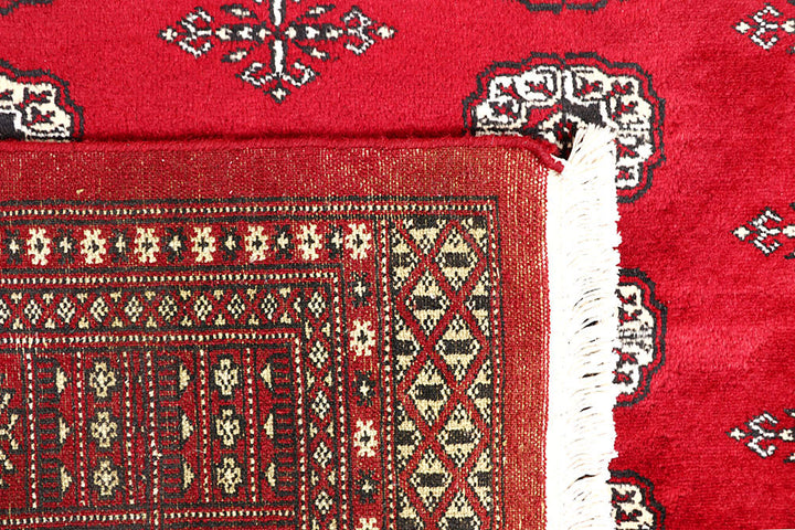 Red Bokhara 4' 6 x 6' 8 - No. 60716 - ALRUG Rug Store