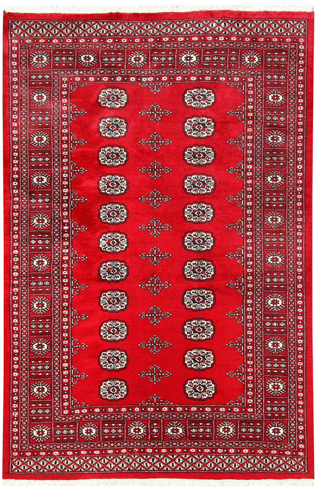 Red Bokhara 4' 6 x 6' 8 - No. 60716 - ALRUG Rug Store