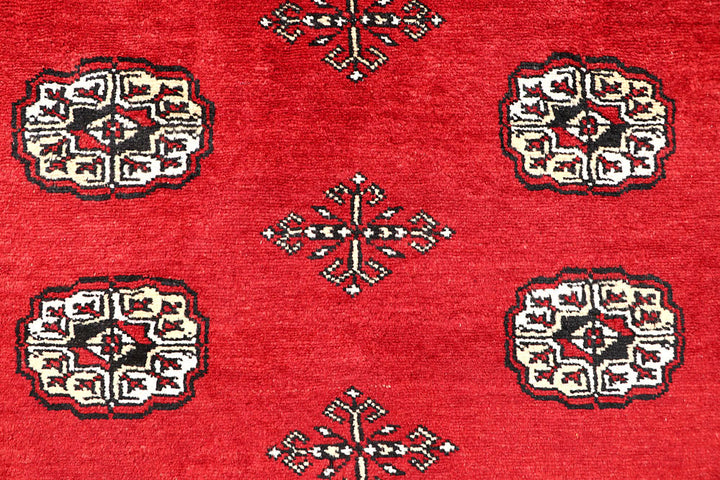 Red Bokhara 4' 5 x 7' 4 - No. 60717 - ALRUG Rug Store