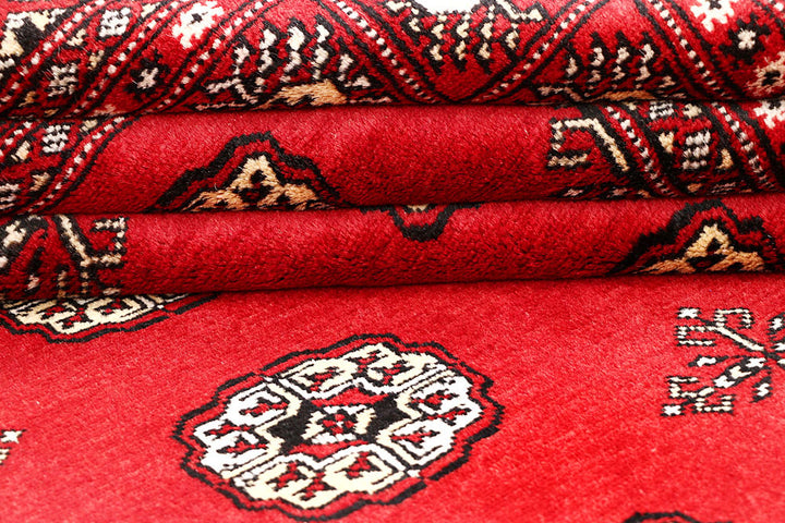 Red Bokhara 4' 5 x 7' 4 - No. 60717 - ALRUG Rug Store